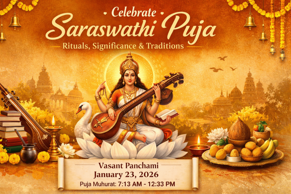 Saraswathi puja banner image